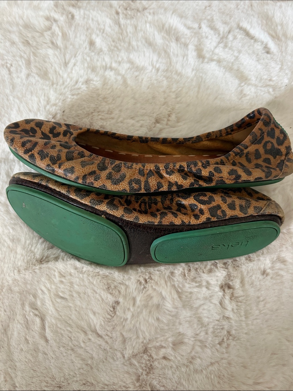 Tieks Leopard Print Ballet Flats in Brown and Black - Picture 5 of 5